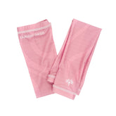 Pink arm sleeves with 'Fairway Oasis' branding on a white background