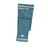 Ocean Blue arm sleeve with 'Fairway Oasis' branding on a white background